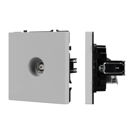 Фото #1 товара Механизм телевизионной розетки SCT-NOBE-MTV1-SFPL-IS (Arlight, Никель)