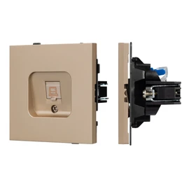 Фото #1 товара Механизм компьютерной розетки SCT-TENDO-MPC1-PL-GD (RJ-45, CAT6) (Arlight, -)