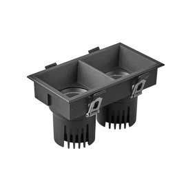 Фото #1 товара Светильник MS-FLOW-BUILT-S157x85-2x6W Day4000 (BK, 15 deg, 230V) (Arlight, IP20 Металл, 5 лет)
