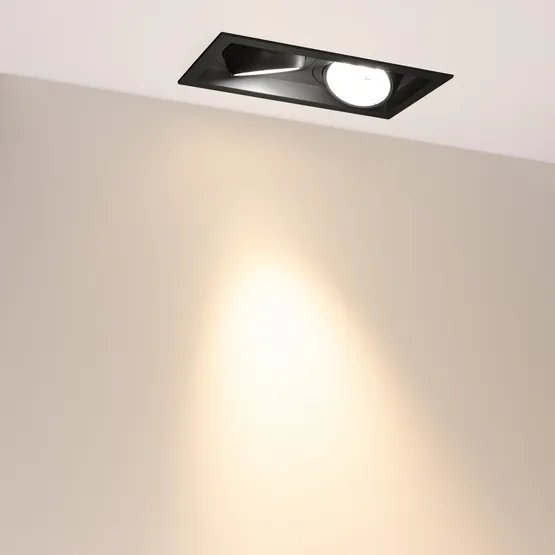 Фото #4 товара Светильник MS-VORTEX-BUILT-S250x140-2x30W Warm3000 (BK-BK, 30 deg, 230V) (Arlight, IP20 Металл, 5 лет)