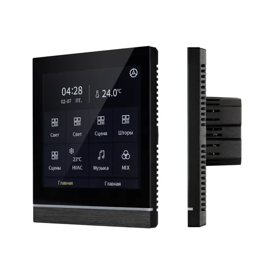 Фото #1 товара INTELLIGENT ARLIGHT Панель сенсорная KNX-113-40-MULTI-V4-IN (20-30V) (IARL, IP20 Пластик, 2 года)