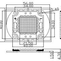 Фото #3 товара Мощный светодиод ARPL-50W-EPA-5060-PW (1750mA) (Arlight, -)