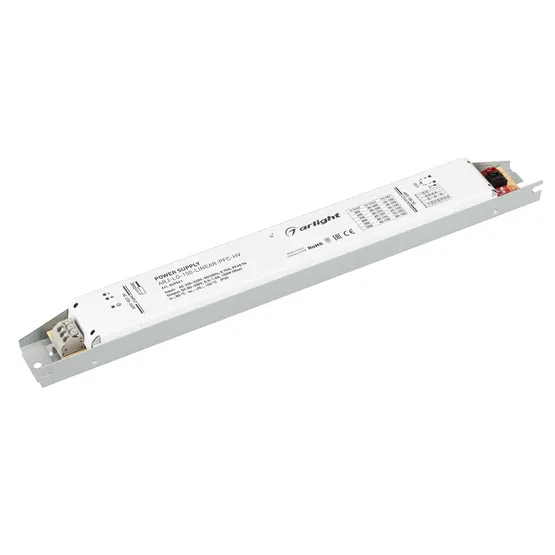 Фото товара Блок питания ARJ-LG-150-LINEAR-PFC-HV (150W, 80-330V, 0.5-1.0A) (Arlight, IP20 Металл, 5 лет)