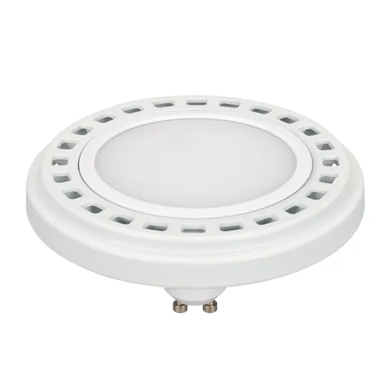 Фото #1 товара Лампа AR111-UNIT-GU10-15W-DIM Warm3000 (WH, 120 deg, 230V) (Arlight, Металл)