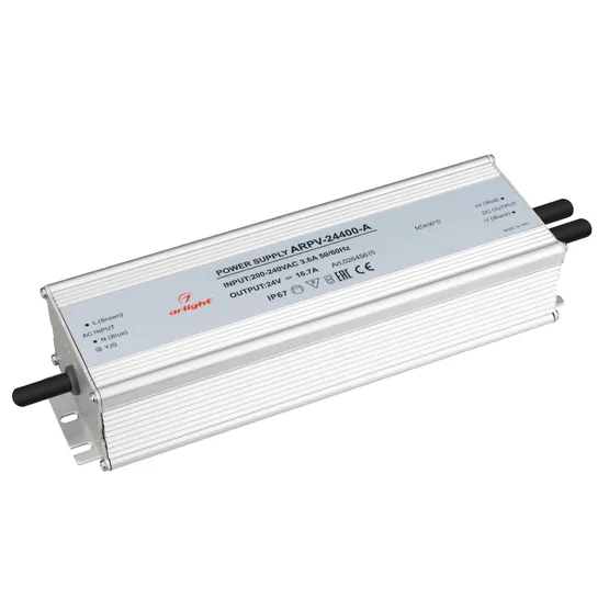 Фото #1 товара Блок питания ARPV-24400-A (24V, 16.7A, 400W) (Arlight, IP67 Металл, 3 года)