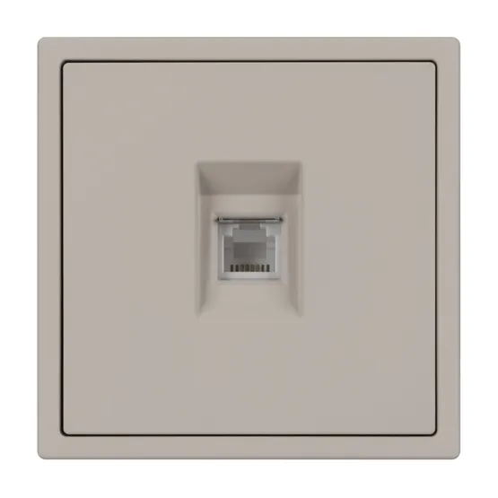 Фото #4 товара Механизм телефонной розетки SCT-NOBE-MTL1-SFPL-CA (RJ-11, 4C) (Arlight, Кашемир)