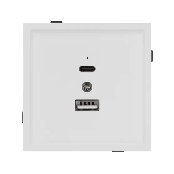 Фото #2 товара Механизм USB розетки SCT-TENDO-MUAC-SFPL-WH (5V, 3A, QC3) (Arlight, -)