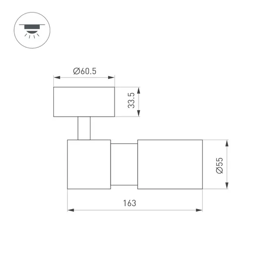 Фото #6 товара Светильник SP-ARTEMIS-SURFACE-FLAP-R55-12W Warm3000 (BK, 8-80 deg, 230V) (Arlight, IP20 Металл, 5 лет)