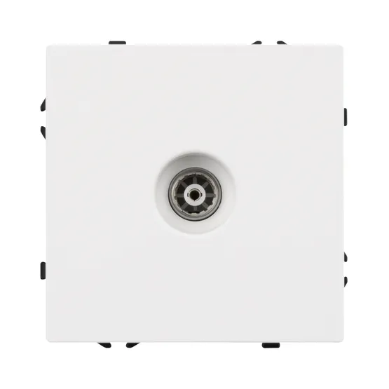 Фото #4 товара Механизм телевизионной розетки SCT-NOBE-MTV1-SFPL-WH (Arlight, Белый кварц)