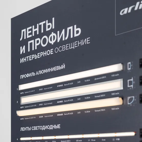 Фото #3 товара Стенд Ленты и Профиль ARL-COMBO-03-830х600mm (230V) (Arlight, -)
