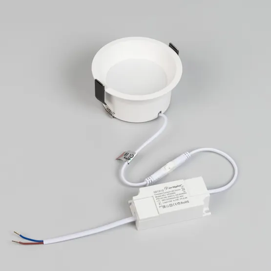 Фото #5 товара Светильник MS-BREEZE-BUILT-R104-12W Warm3000 (WH, 90 deg, 230V) (Arlight, IP20 Металл, 5 лет)