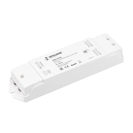 Фото товара INTELLIGENT ARLIGHT Усилитель SMART-DMX512-302-72-2G-SUF (12-48V) (IARL, IP20 Пластик, 5 лет)