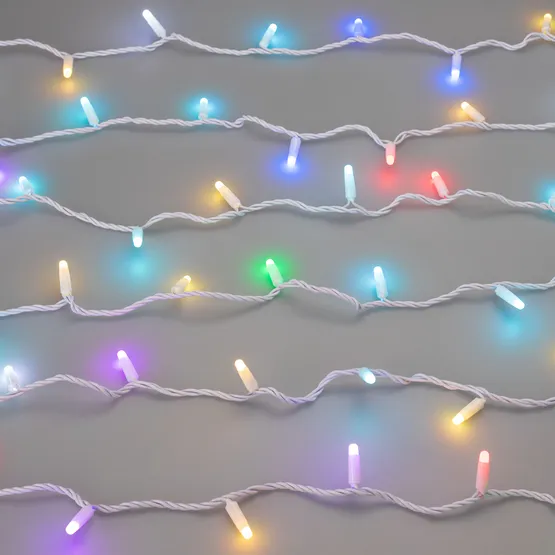 Фото #2 товара Светодиодная гирлянда ARD-STRING-CLASSIC-20000-WHITE-200LED-MILK-SYNC RGB (230V, 13W) (Ardecoled, IP65)