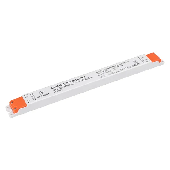 Фото товара Блок питания ARV-SP-24060-SLIM-PFC-DALI2 (24V, 2.5A, 60W) (Arlight, IP20 Пластик, 5 лет)