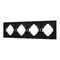 Минифото #1 товара Рамка пластиковая FRM-TENDO-SFPL-4-BK (Arlight, -)