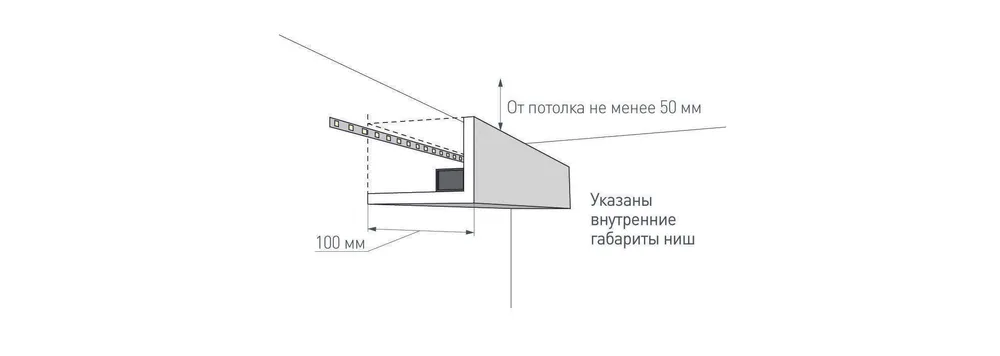 Фото Светодиодная подсветка гипсокартонного карниза. Вариант 1.